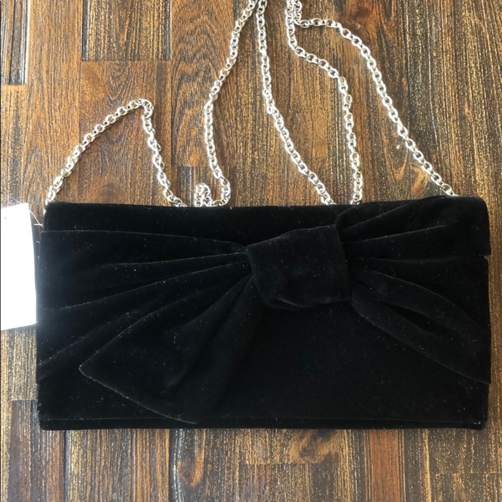 INC International Concepts Bowah Clutch Black NWT